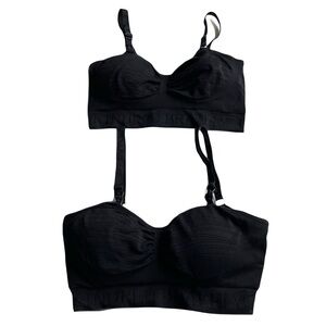 Kindred Bravely Sublime Hands-Free Pumping & Nursing Bras Size S Set of 2 Black